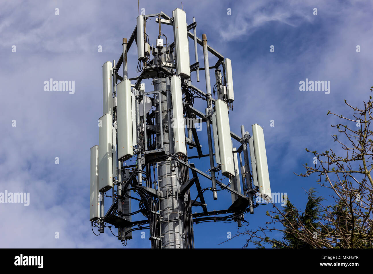 Telekommunikation-Türme Stockfoto
