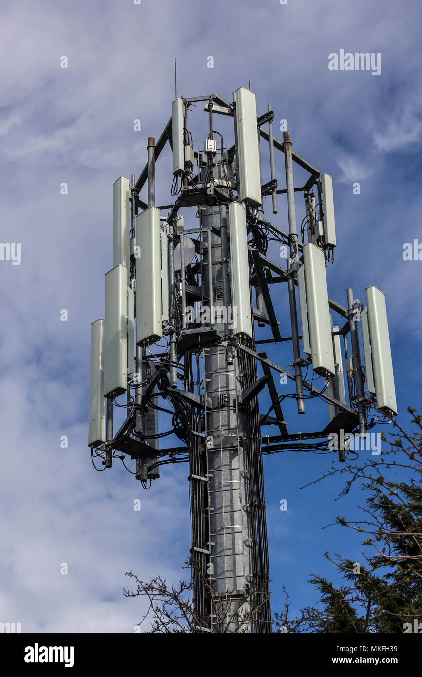 Telekommunikation-Türme Stockfoto