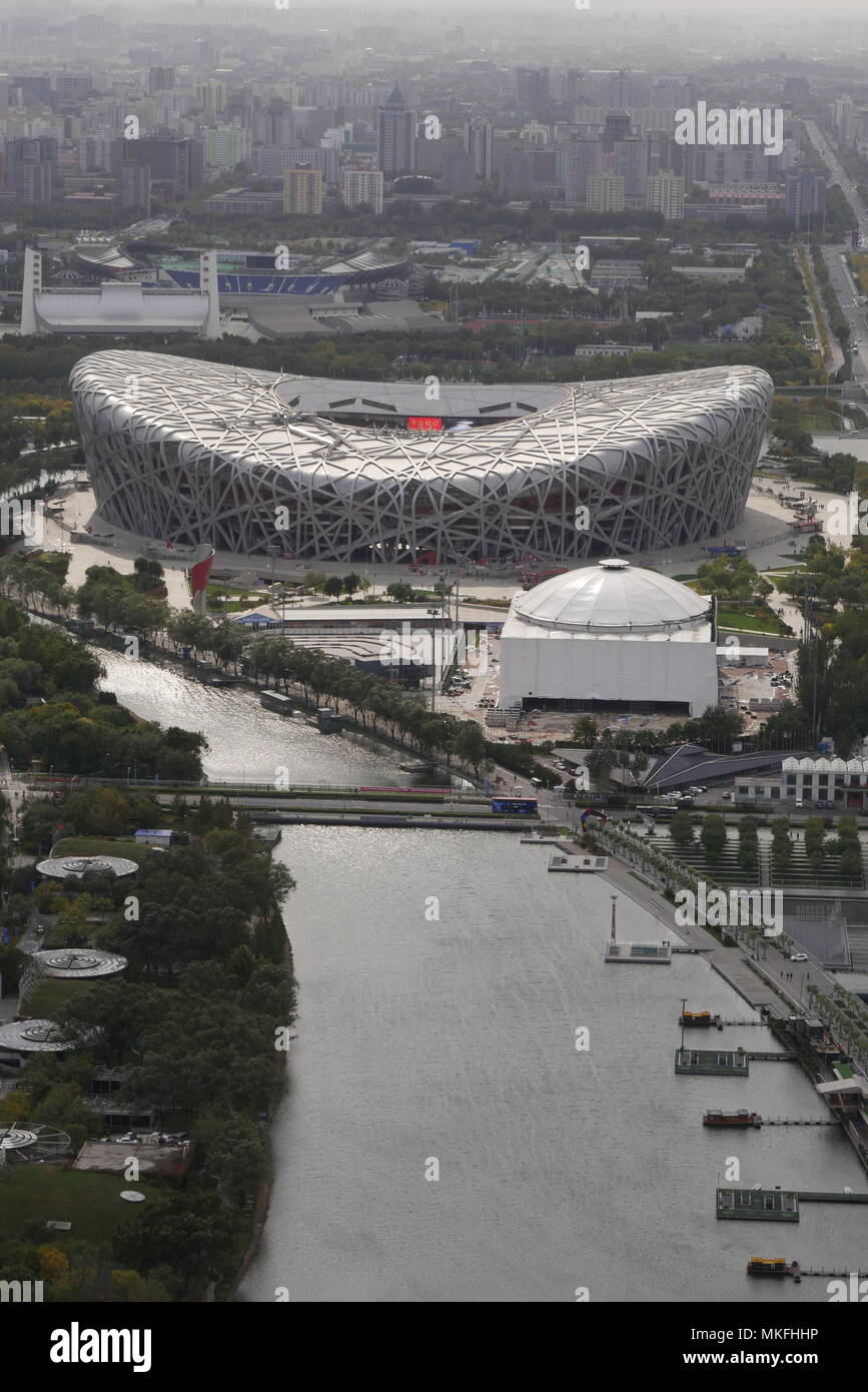 Olympiastadion in Peking, China Stockfoto