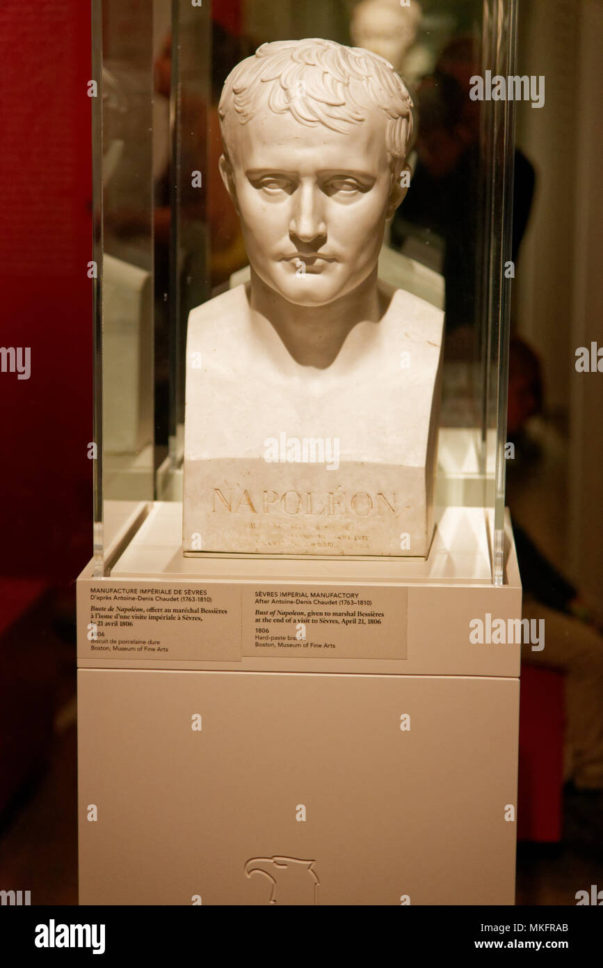 Büste von Napoleon Bonaparte in Montreal Fine Art Museum Stockfoto