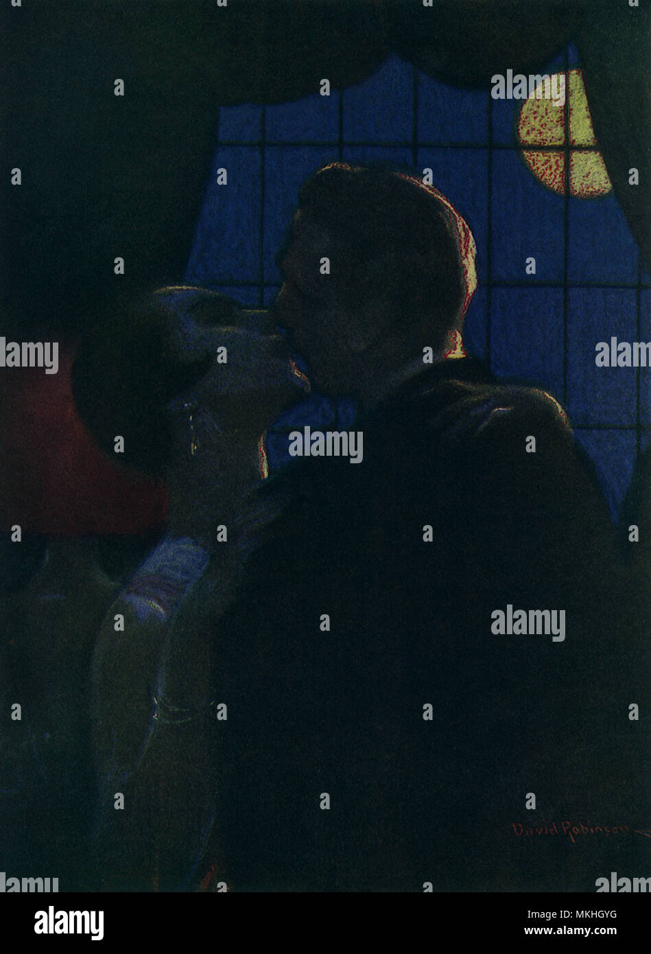 Romantischen Kuss Stockfoto