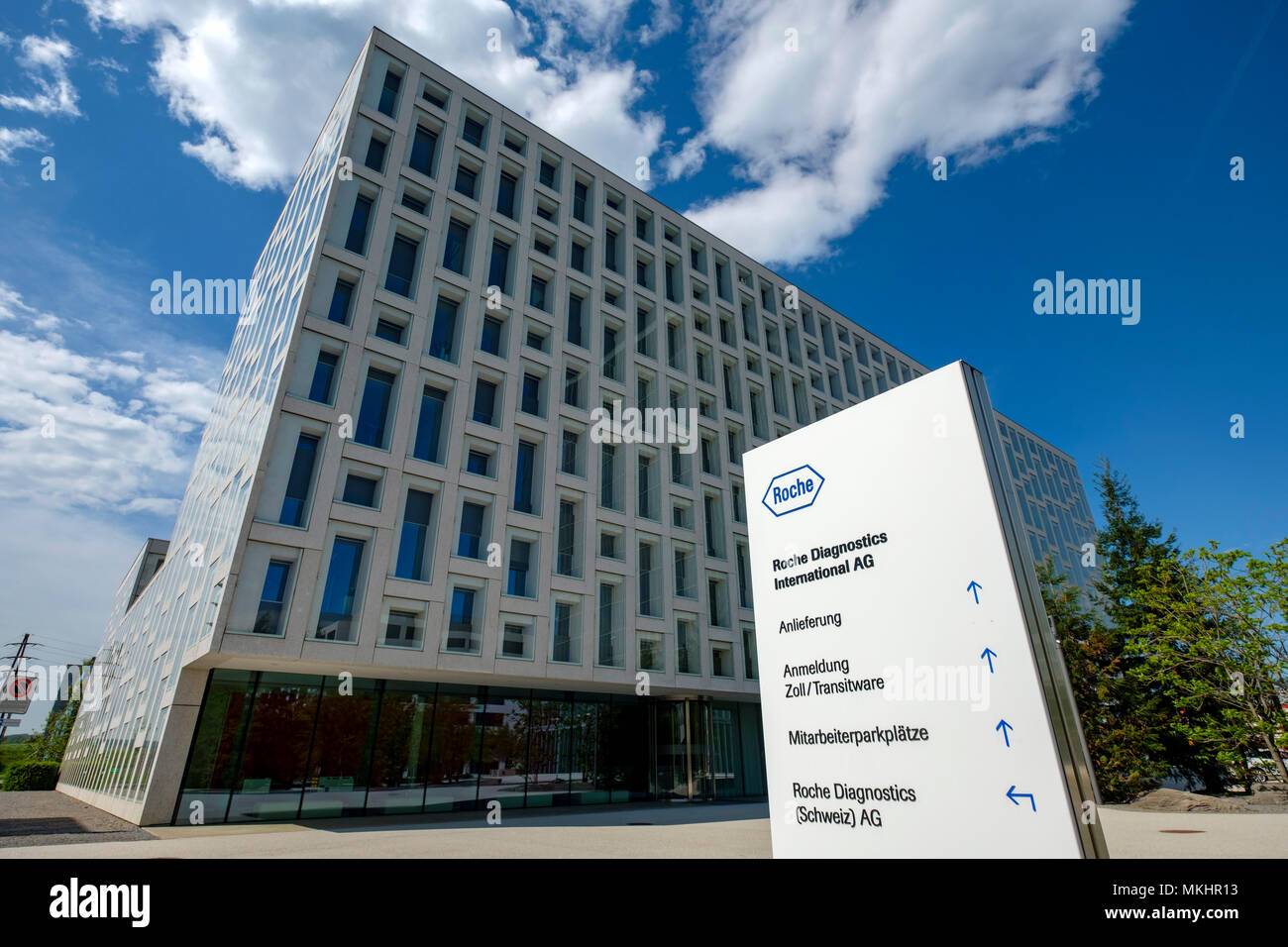 Roche Diagnostics International AG Hauptsitz in Rotkreuz, Zug, Schweiz, Europa Stockfoto