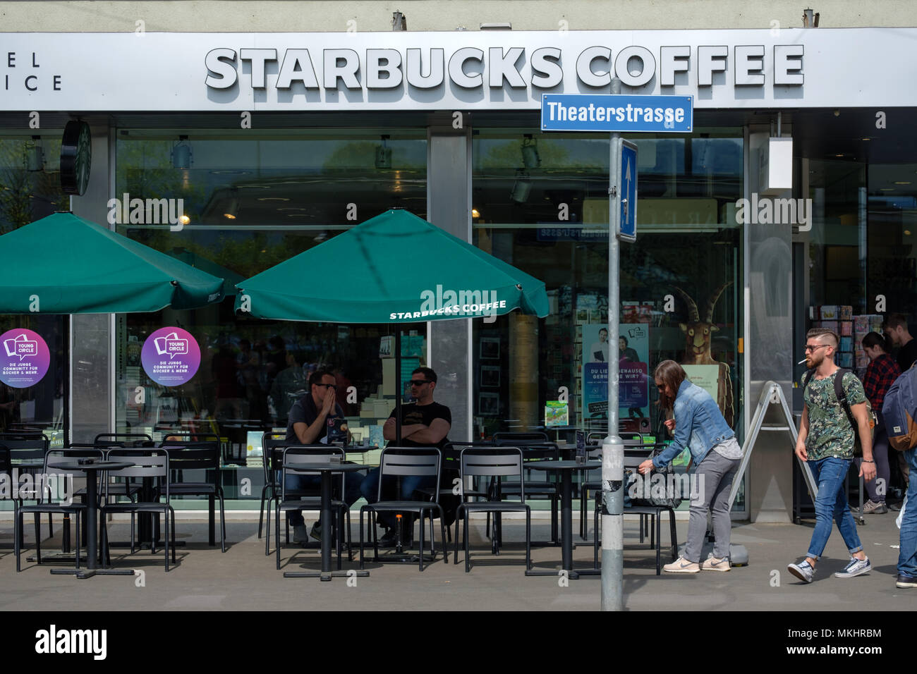 Starbucks Coffee Shop in Zürich, Schweiz Stockfoto