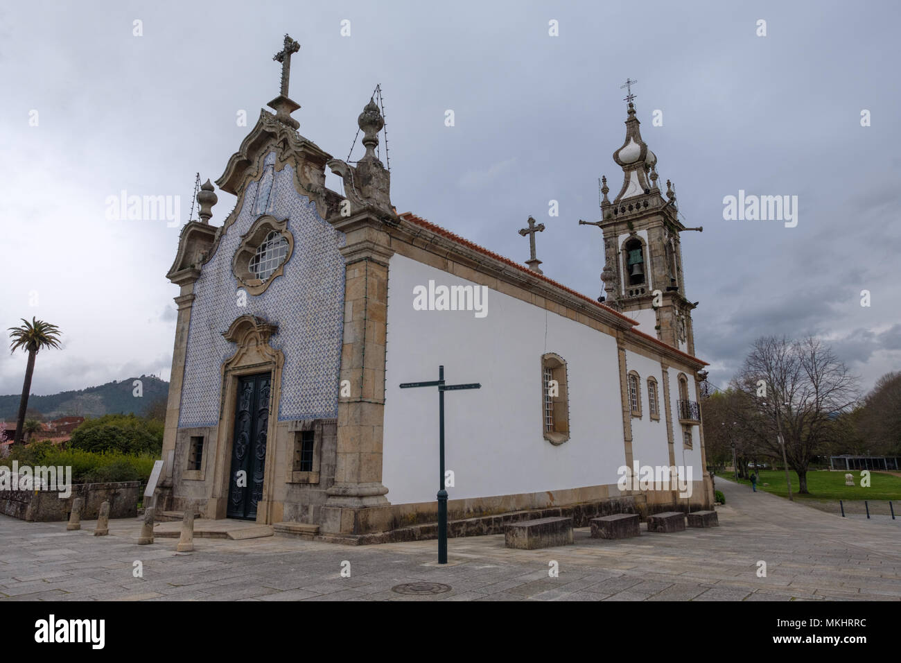 Igreja de Santo António da Torre Velha katholische Kirche in Ponte de Lima, Minho Region von Portugal, Europa Stockfoto