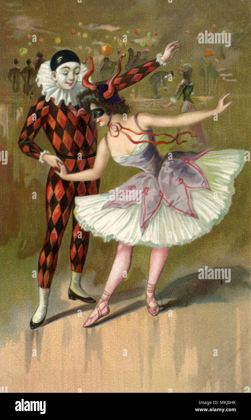 Beim Karneval Stockfoto