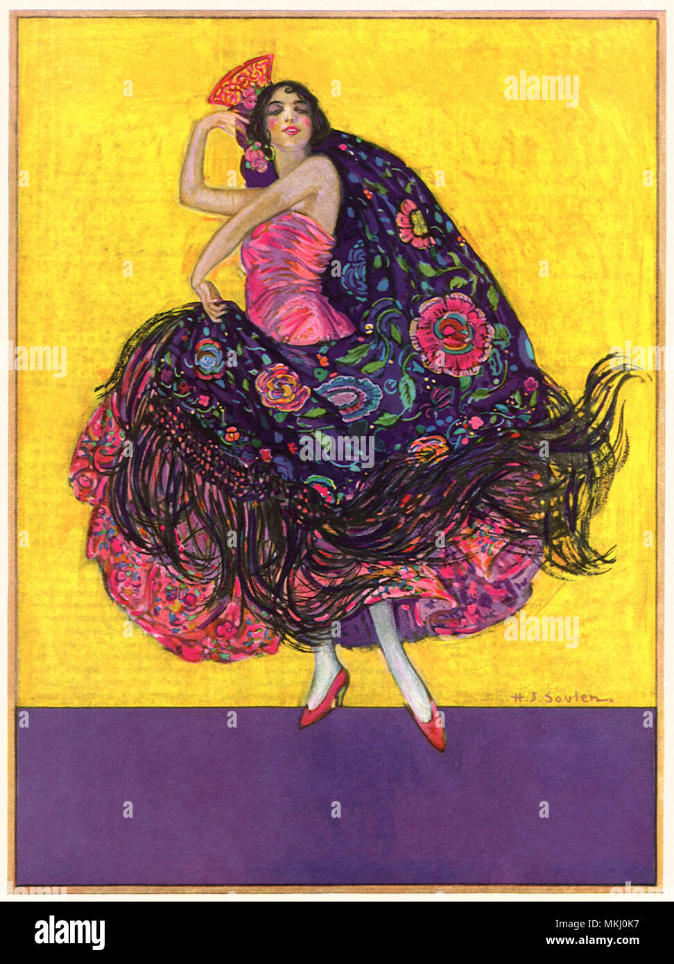 Flamenco-Tänzerin Stockfoto