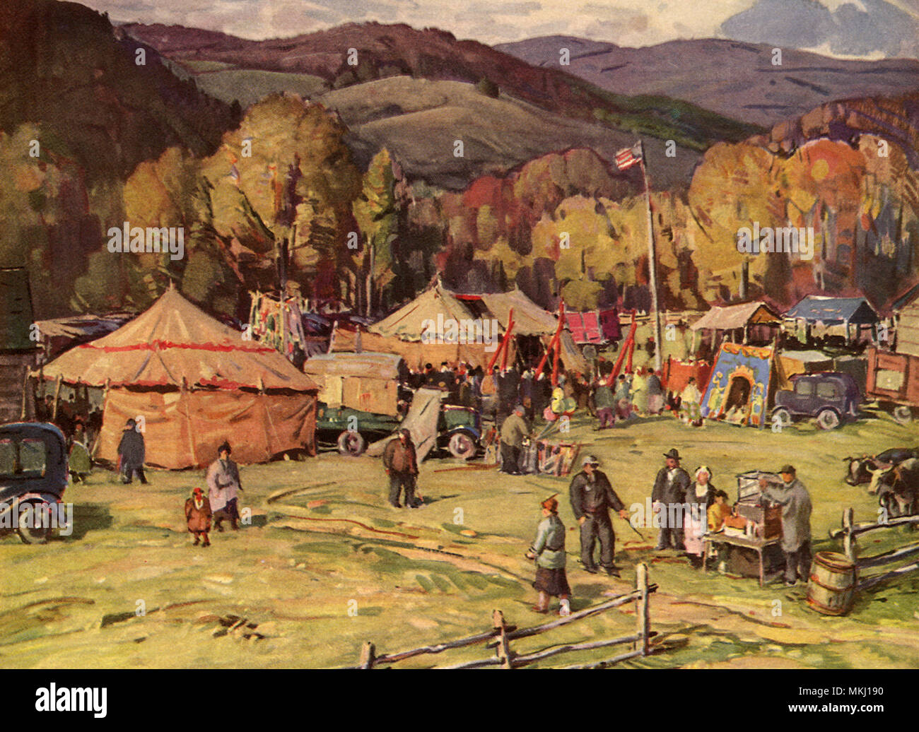 Herbst County Fair Stockfoto