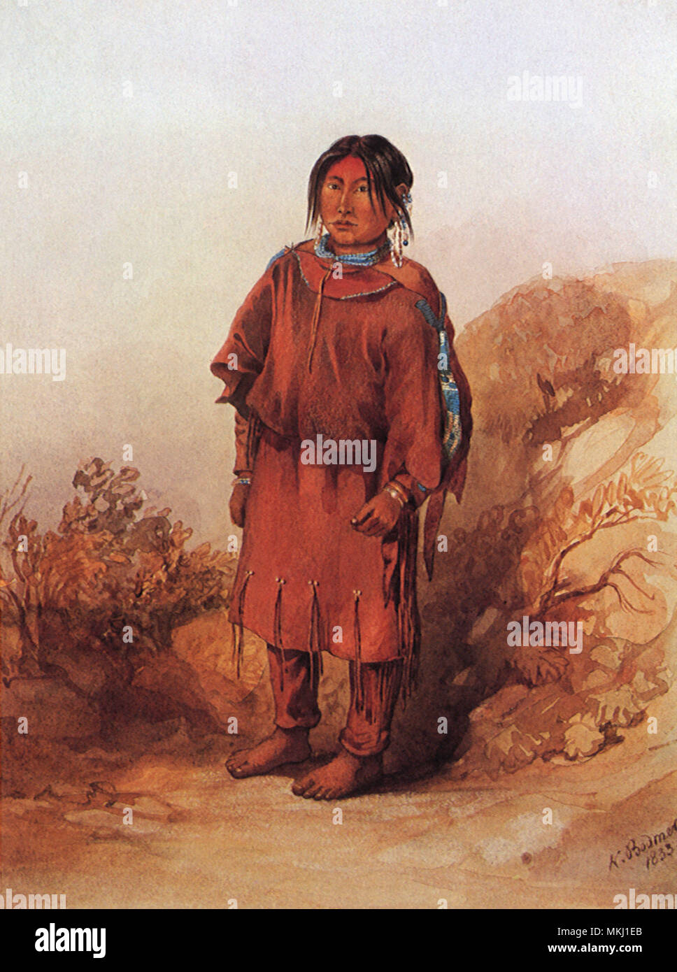 Blackfoot Mädchen Stockfoto