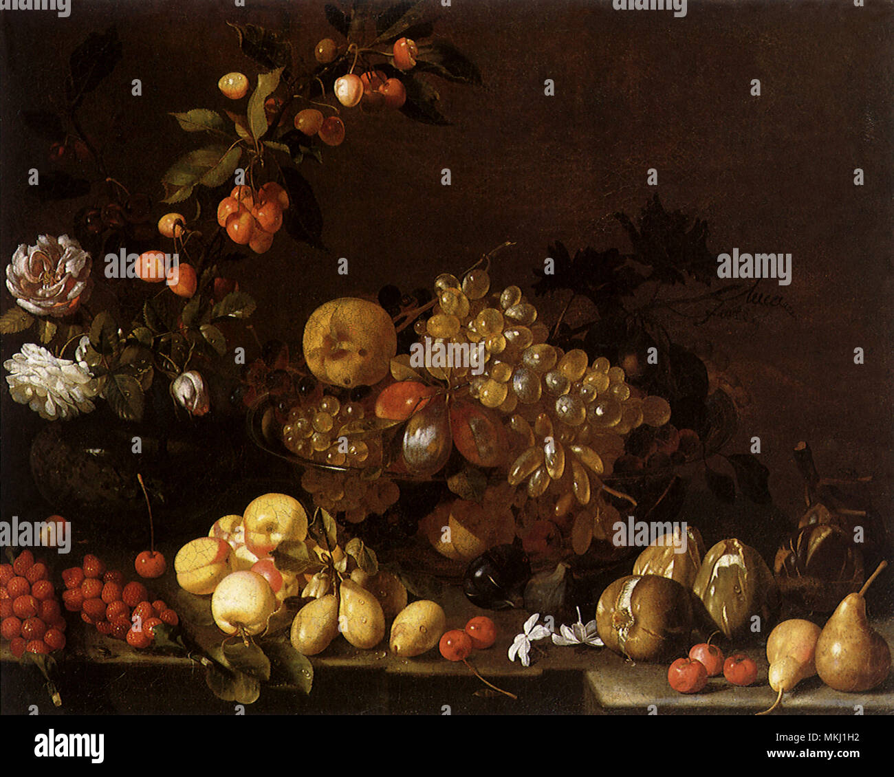 Stillleben Mit Blumen Birnen Und Apfeln Paul Elie Gernez