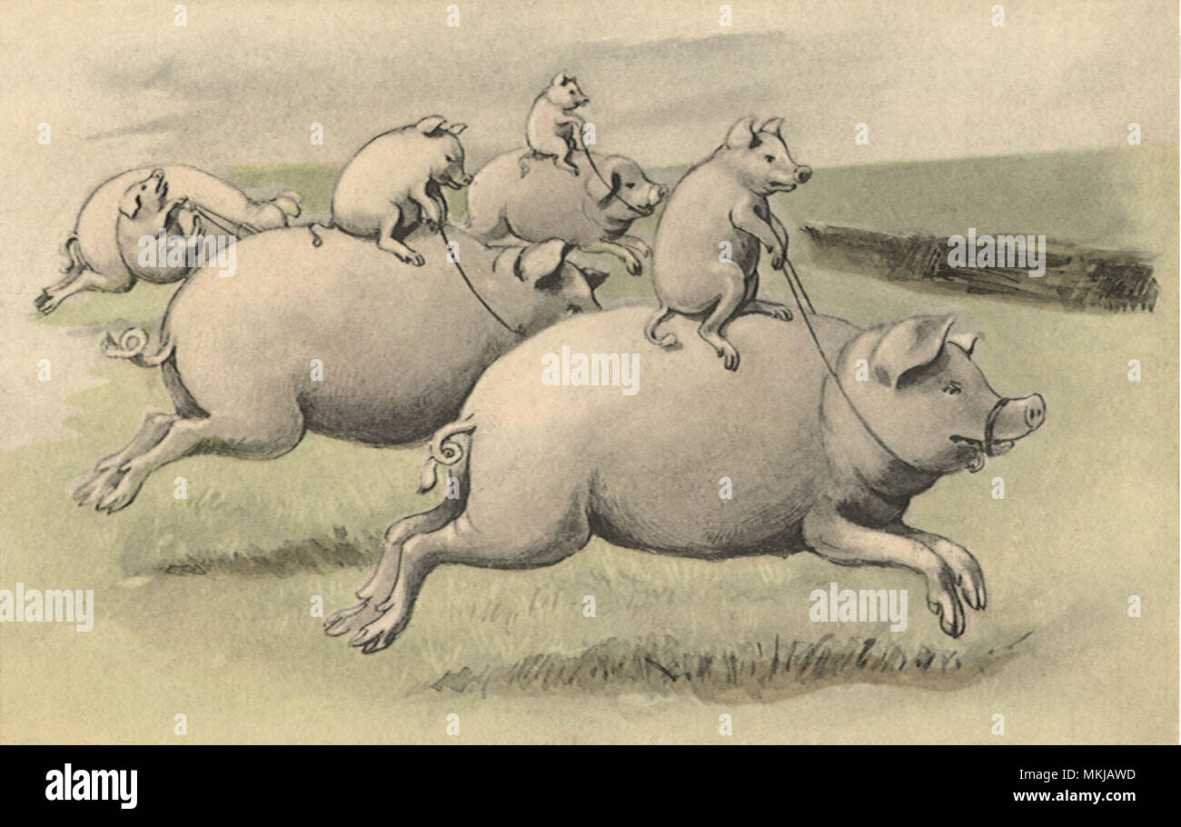 Piggyback Reiten Stockfoto