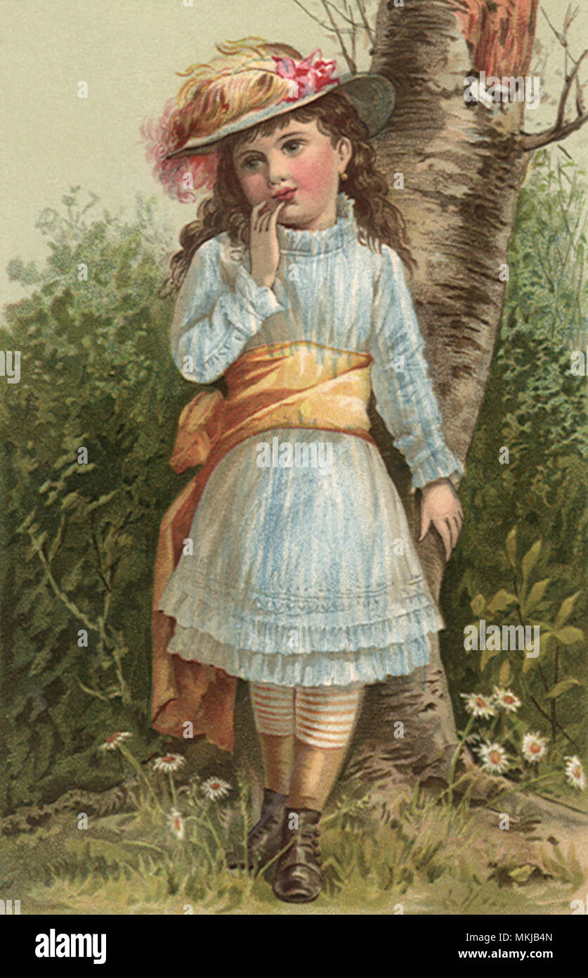 Viktorianisches Mädchen Stockfoto