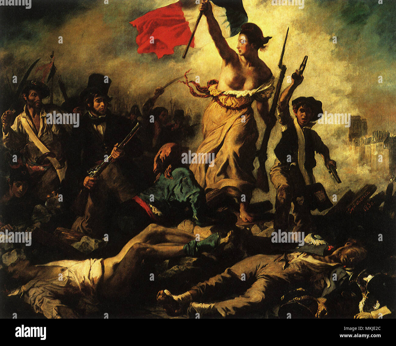 Liberte Devant le peuple 1830 Stockfoto