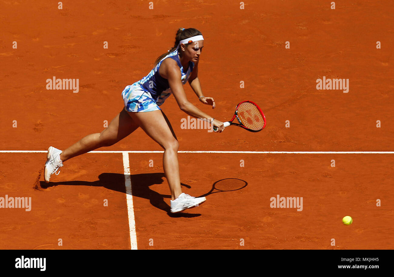 Mutua Madrid Open 2018 von Tennis. (Foto: Jose Cuesta/261/Cordon drücken). Petra Kvitova (CZE) vs Monica Puig (PUR). Stockfoto