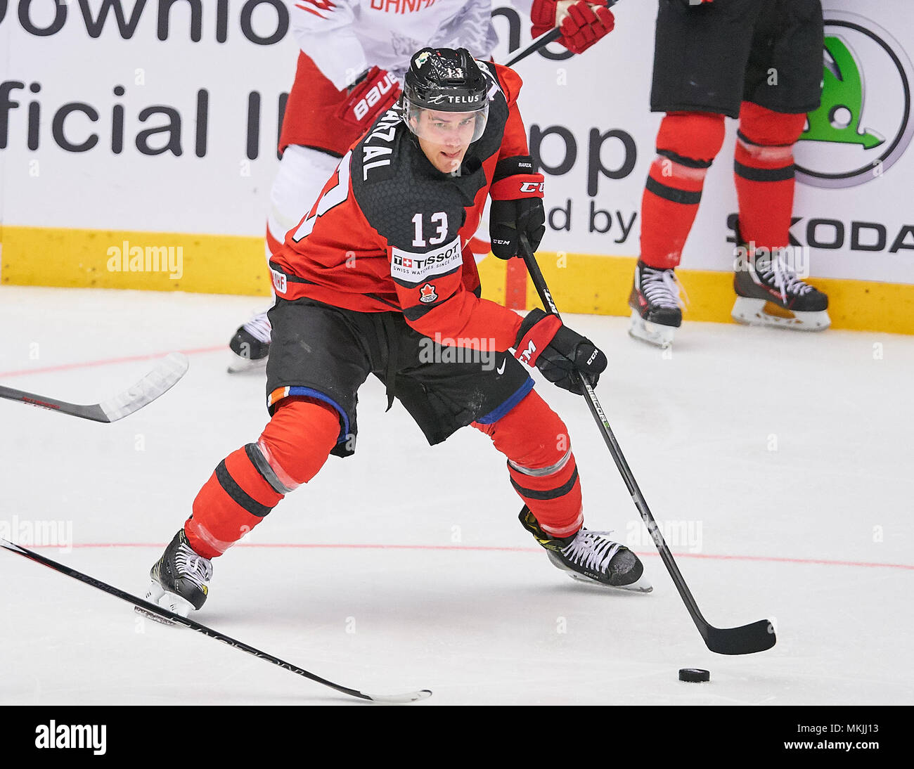 Herning, Dänemark 07. Mai 2018. IIHF Eishockey WM 2018, Herning, Mai 07, 2018 Matt BARZAL, können 13 KANADA - DÄNEMARK 7-1 Eishockey WM 2018 DEB, in Herning, Dänemark 07. Mai 2018 © Peter Schatz/Alamy leben Nachrichten Stockfoto