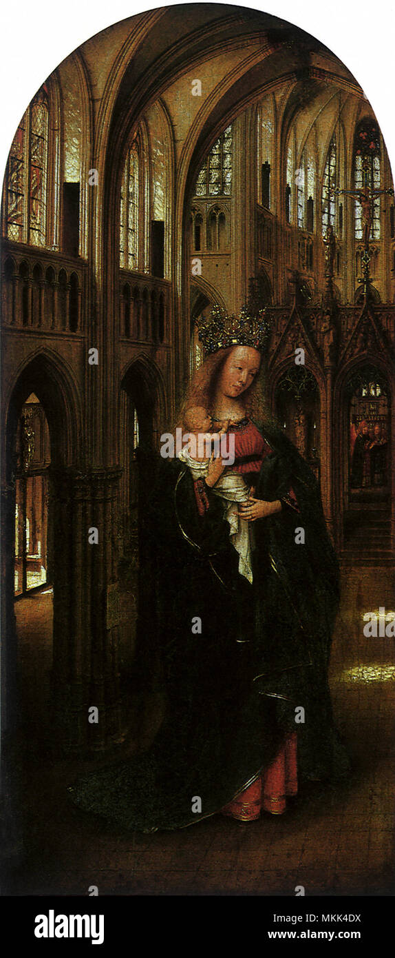 Die Jungfrau in der Kirche Stockfoto
