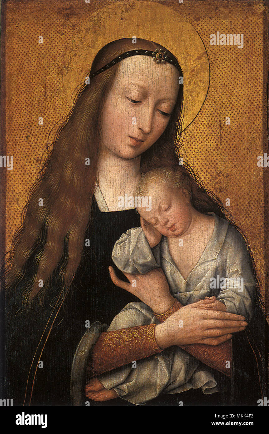 Die Jungfrau und das Kind Stockfoto