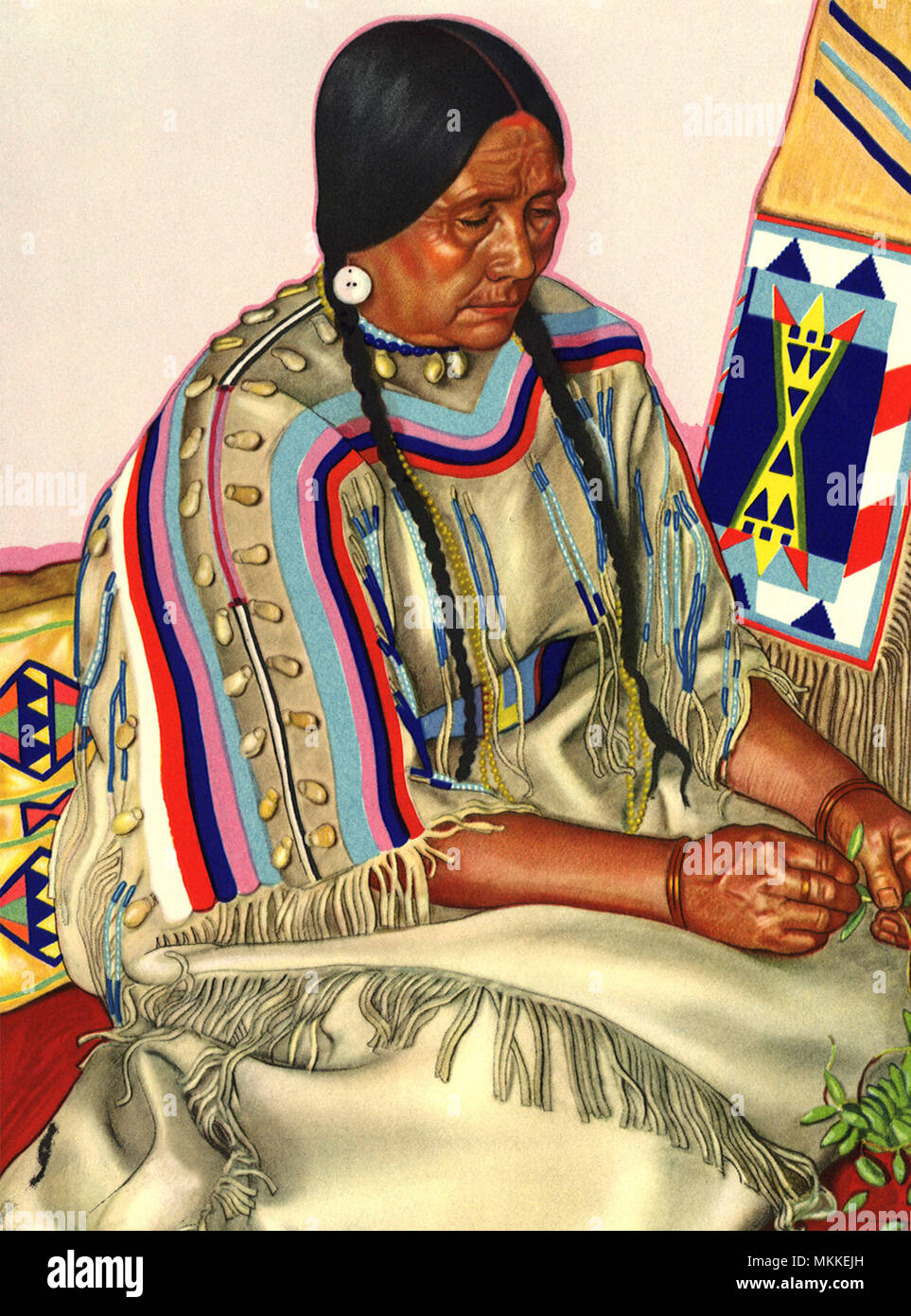 Native American Woman Stockfoto