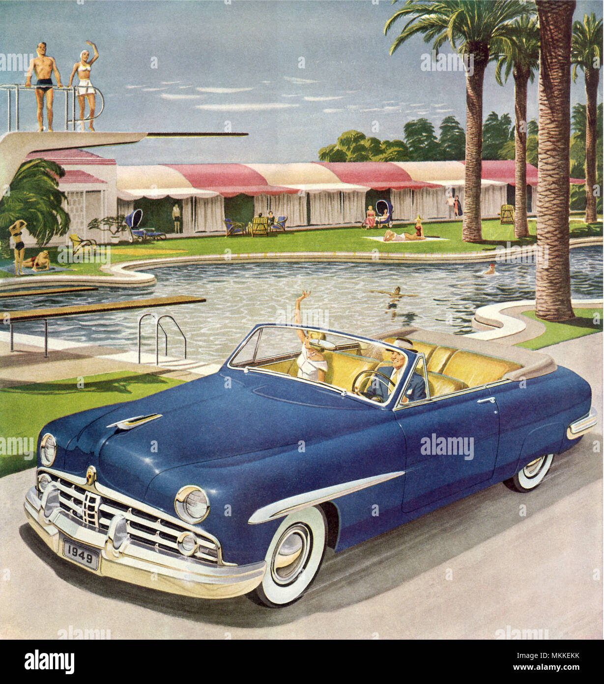 1949 Lincoln kosmopolitischen Convertible Stockfoto