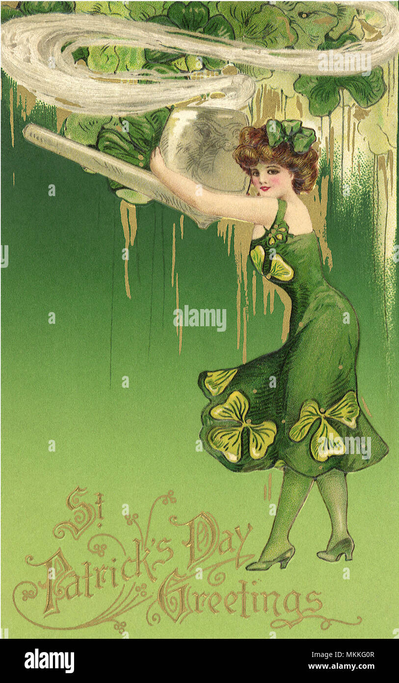 Frau mit großen Rohr Stockfoto