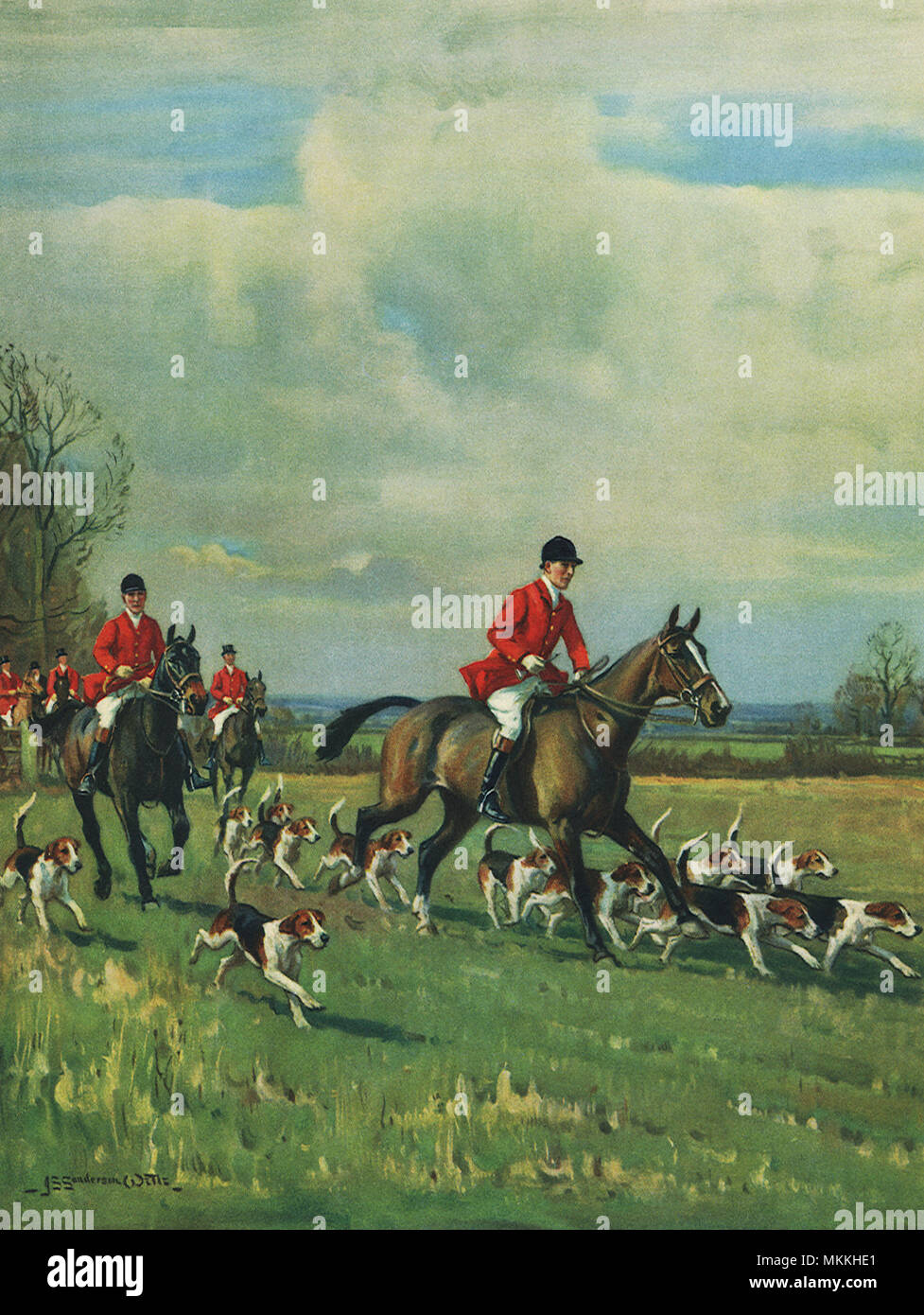 Frohe Chase Stockfoto