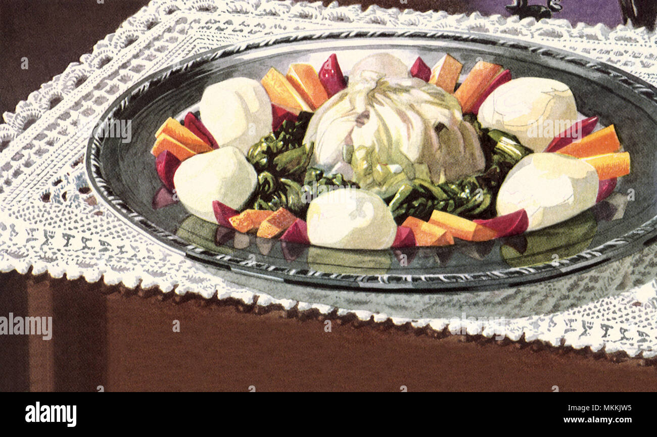 Kaltes Gemüse Fach Stockfoto