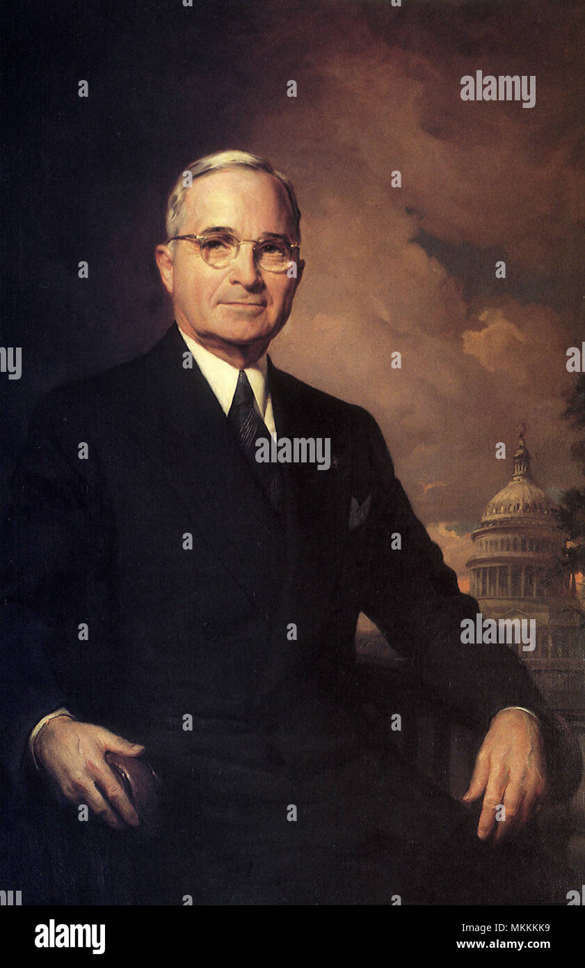 Präsident Harry S Truman Stockfoto