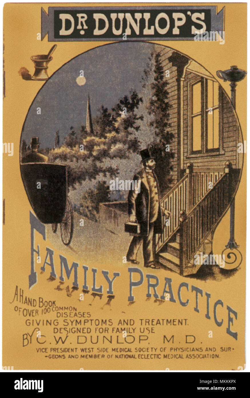 Arzt auf spät Pflicht Stockfoto