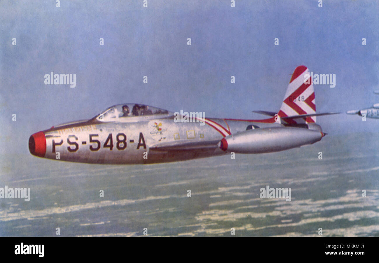 Thunder Jet F-84 Stockfoto