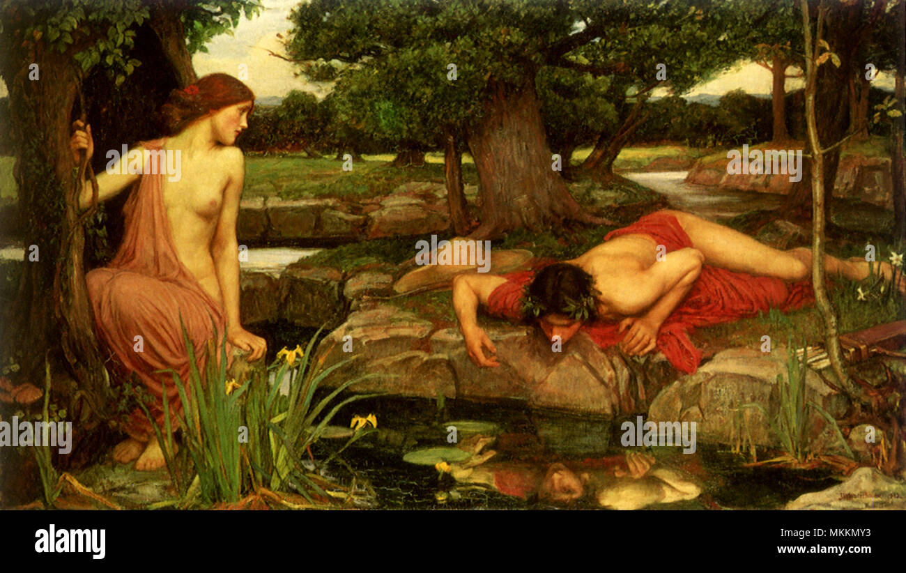 Echo und Narziss Stockfoto