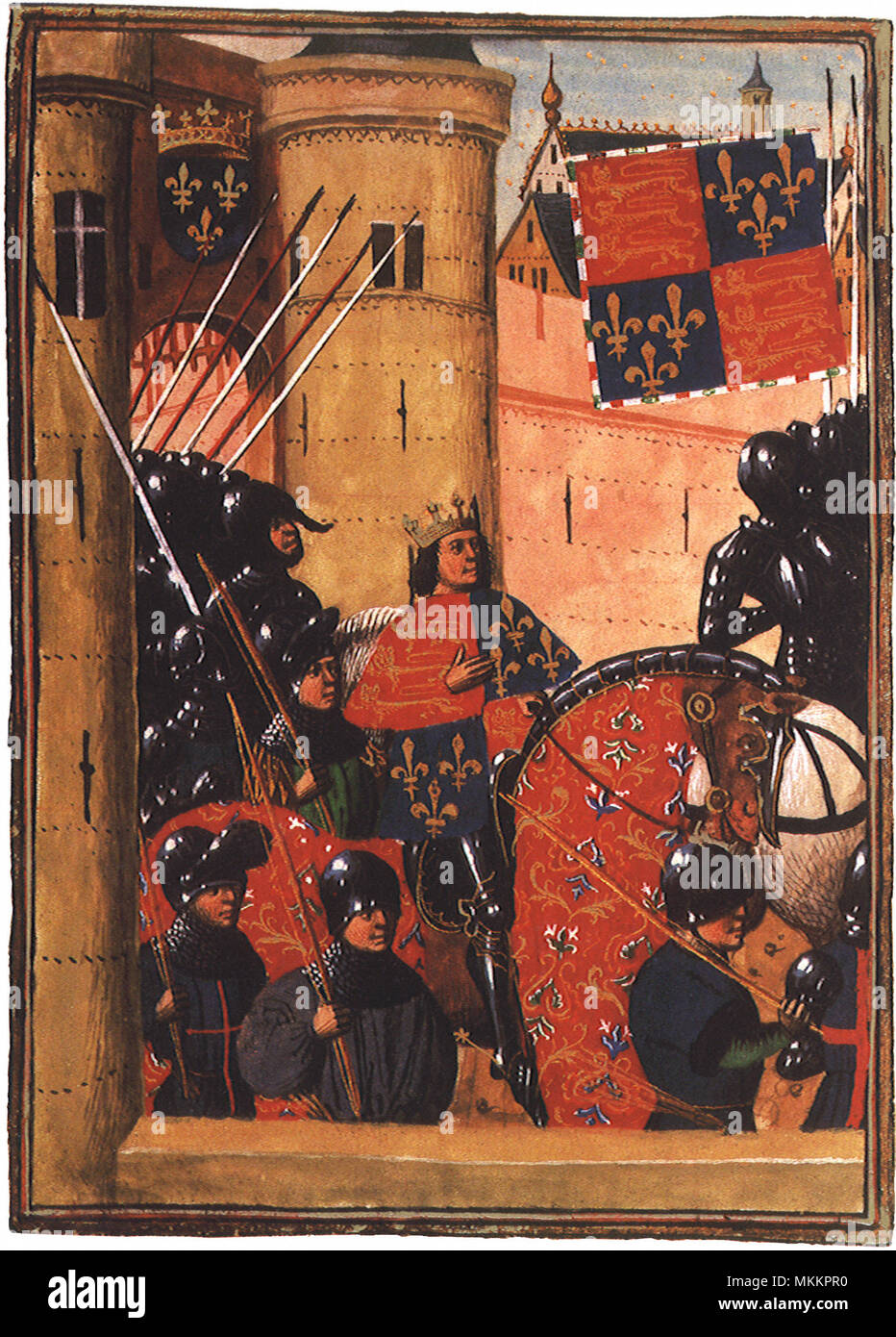 König Richard II fährt 1450 Stockfoto