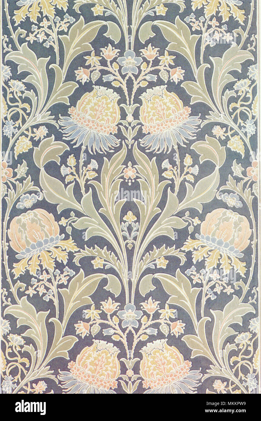 Wirbelnde Blumenmotiv Stockfoto