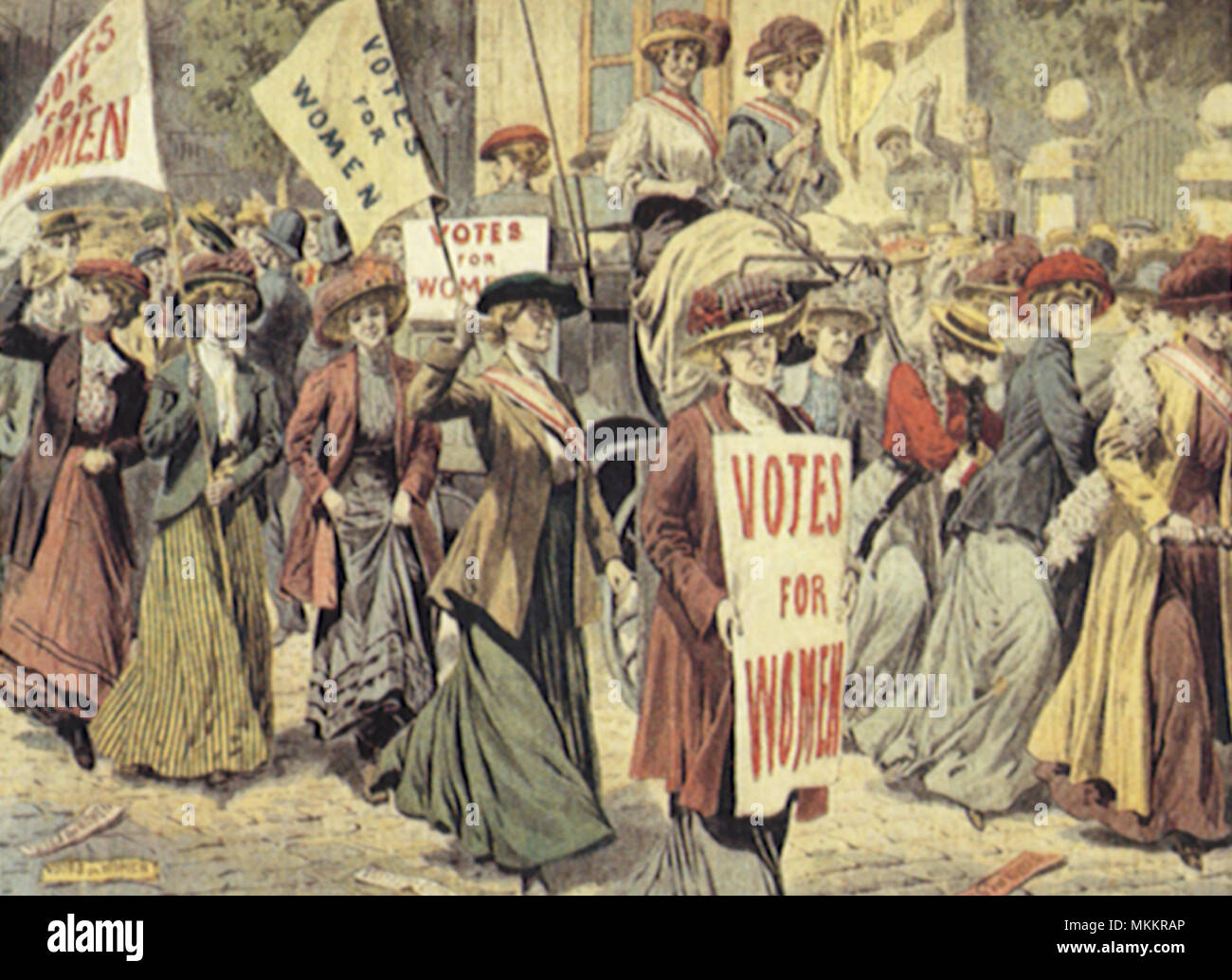 Britische Suffragists Stockfoto