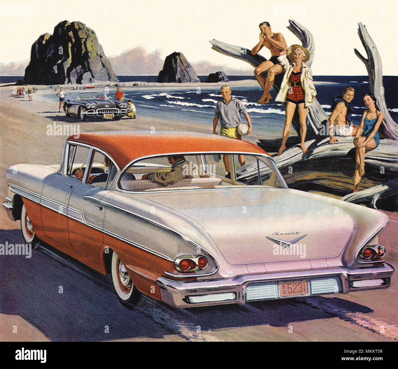 1958 Chevrolet Impala Bel-Air Stockfoto