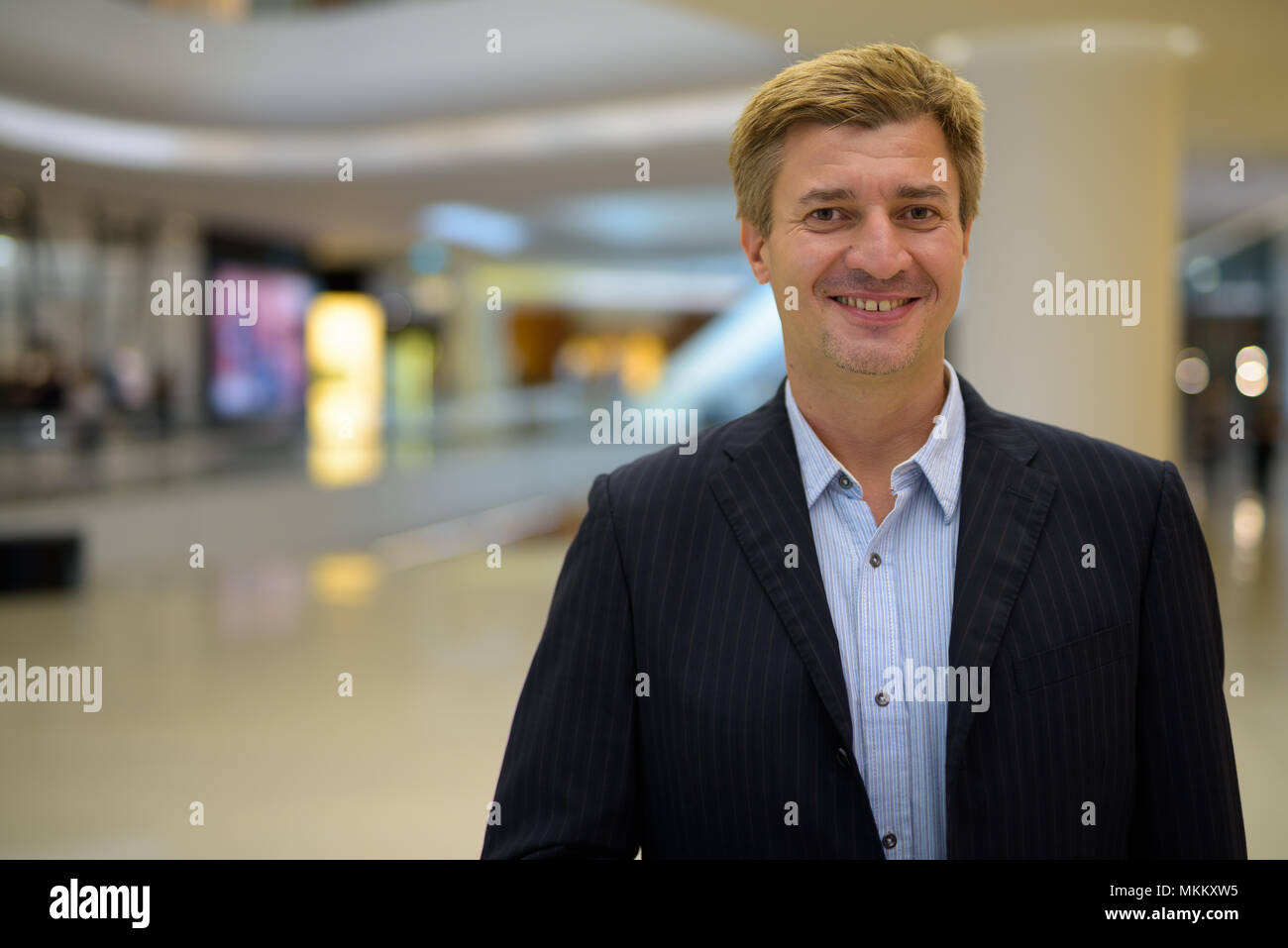 Geschäftsmann lebt seinen Alltag in Bangkok, Thailand Stockfoto