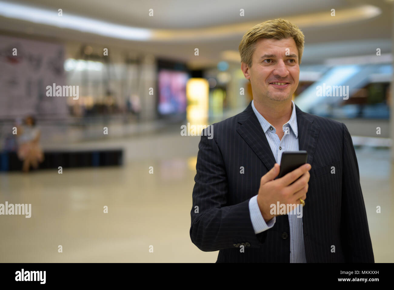 Geschäftsmann lebt seinen Alltag in Bangkok, Thailand Stockfoto