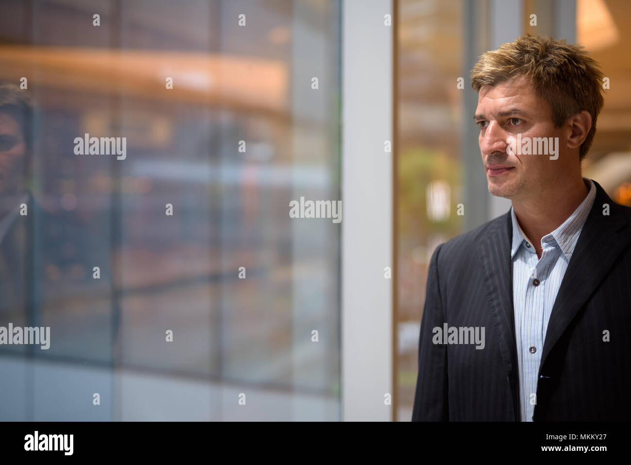 Geschäftsmann lebt seinen Alltag in Bangkok, Thailand Stockfoto