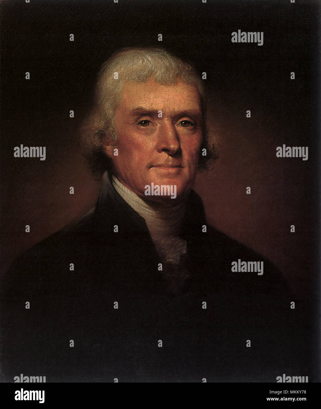 Thomas Jefferson 1800 Stockfoto