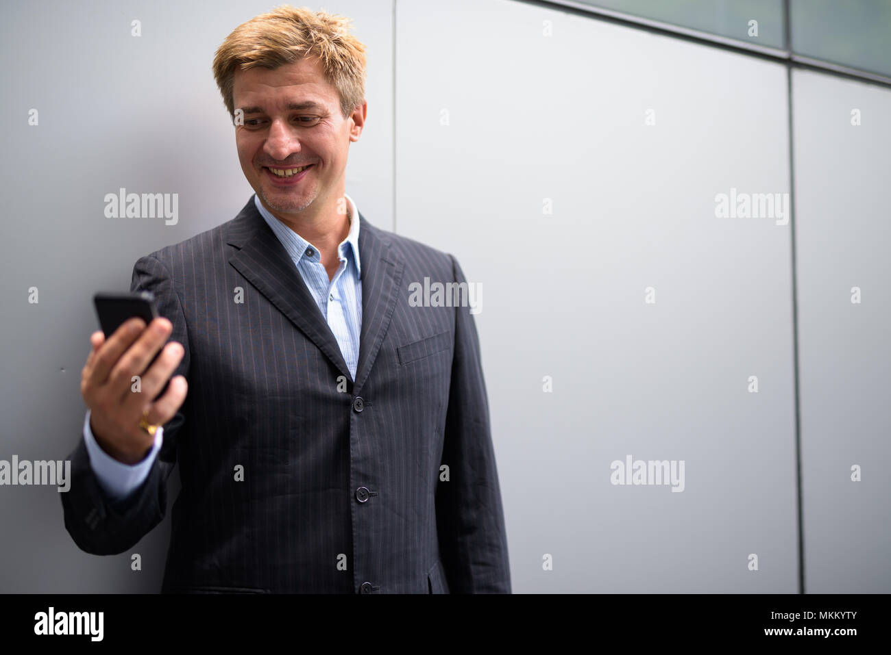 Geschäftsmann lebt seinen Alltag in Bangkok, Thailand Stockfoto