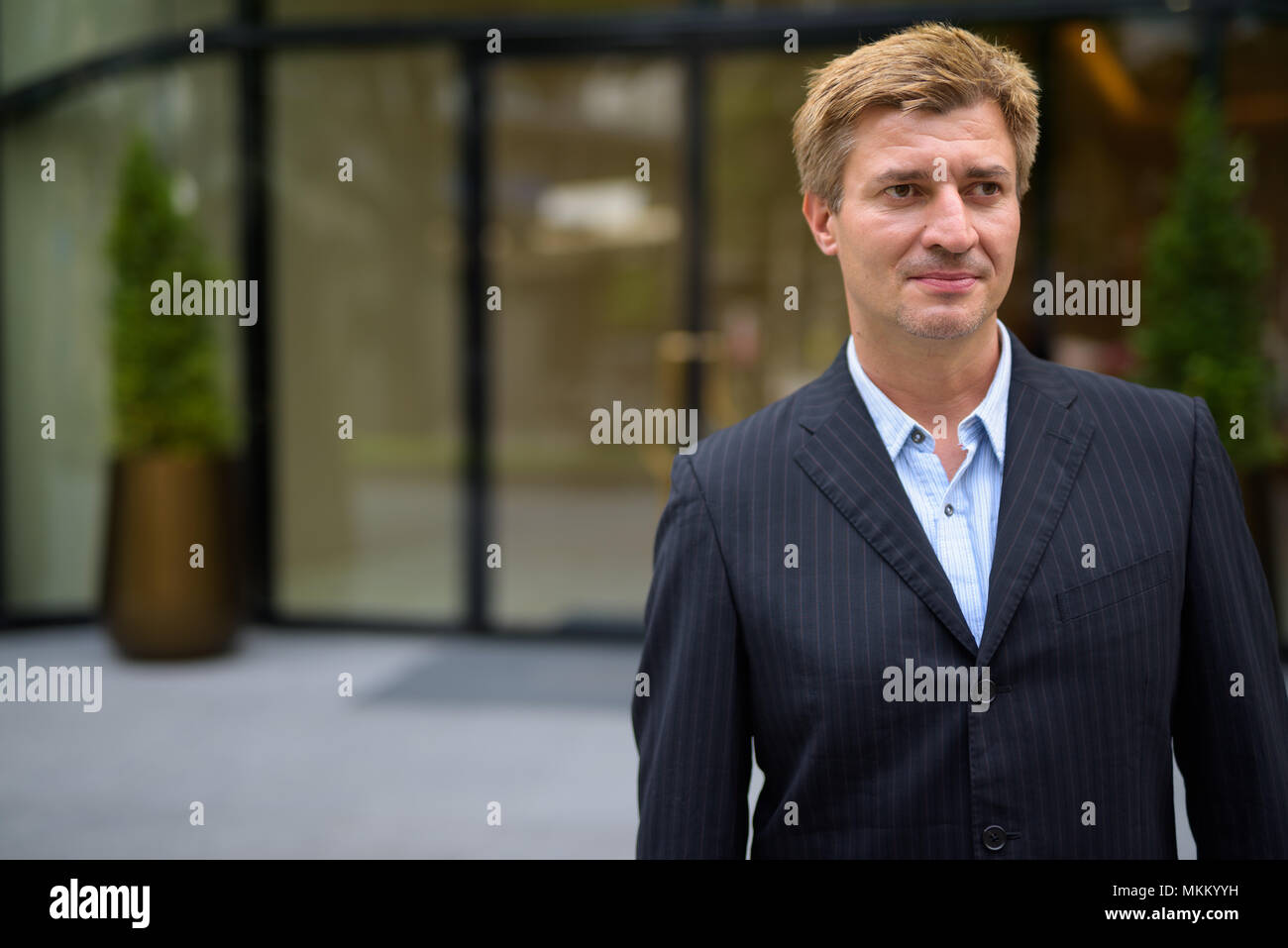 Geschäftsmann lebt seinen Alltag in Bangkok, Thailand Stockfoto