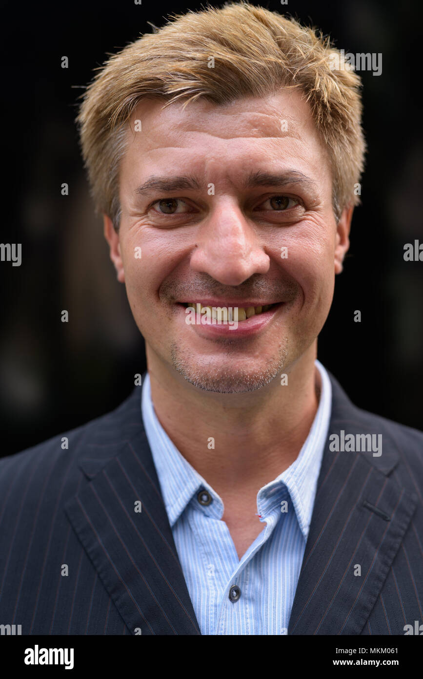 Geschäftsmann lebt seinen Alltag in Bangkok, Thailand Stockfoto