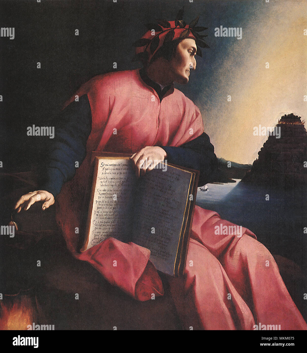 Allegorische Porträt Dante Stockfoto