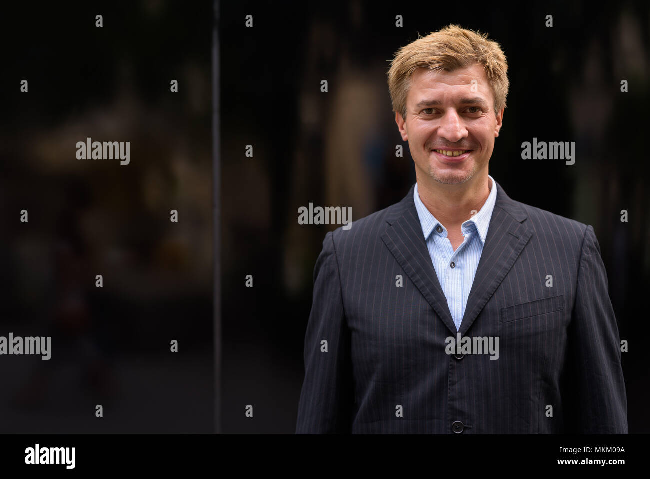 Geschäftsmann lebt seinen Alltag in Bangkok, Thailand Stockfoto