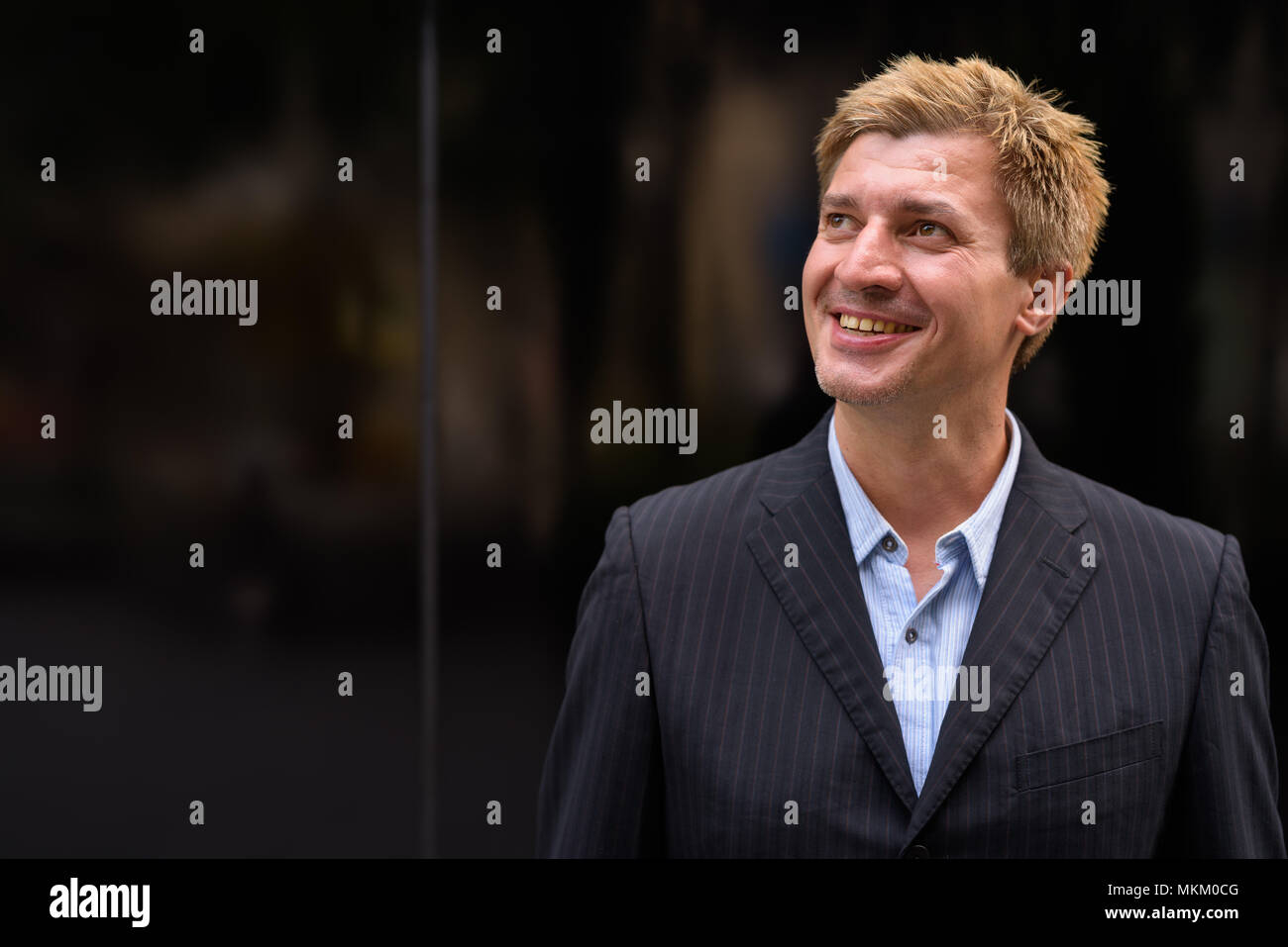 Geschäftsmann lebt seinen Alltag in Bangkok, Thailand Stockfoto