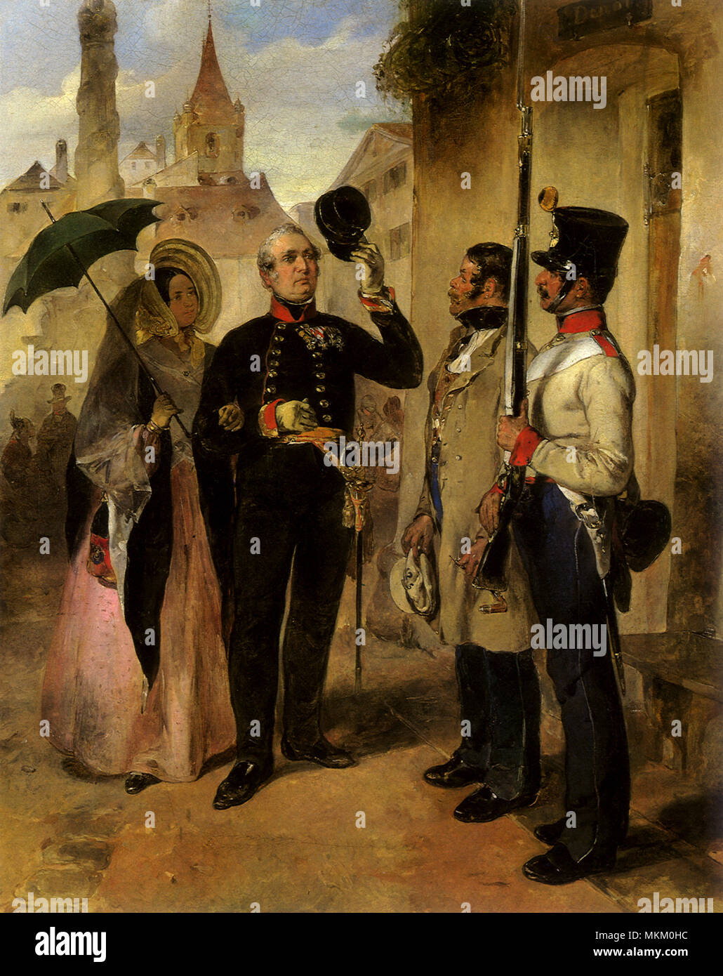 Der Tag Post 1840 Stockfoto