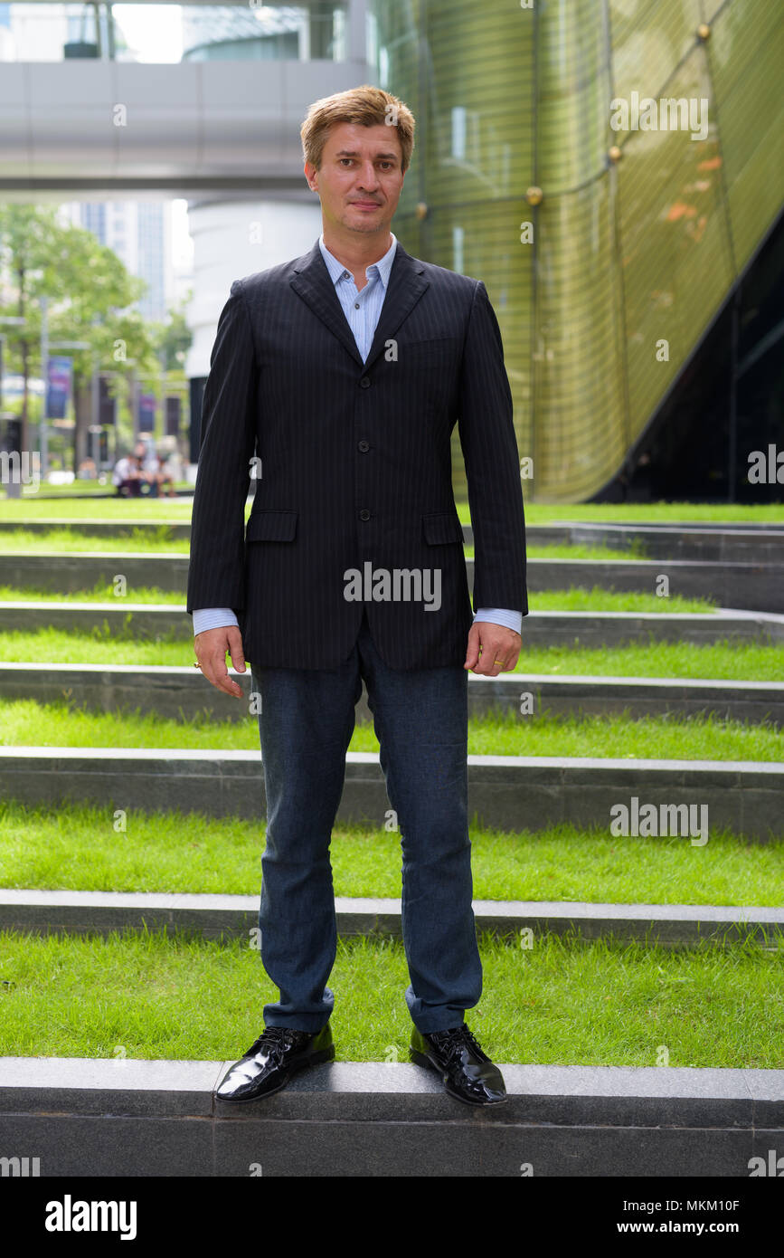 Geschäftsmann lebt seinen Alltag in Bangkok, Thailand Stockfoto