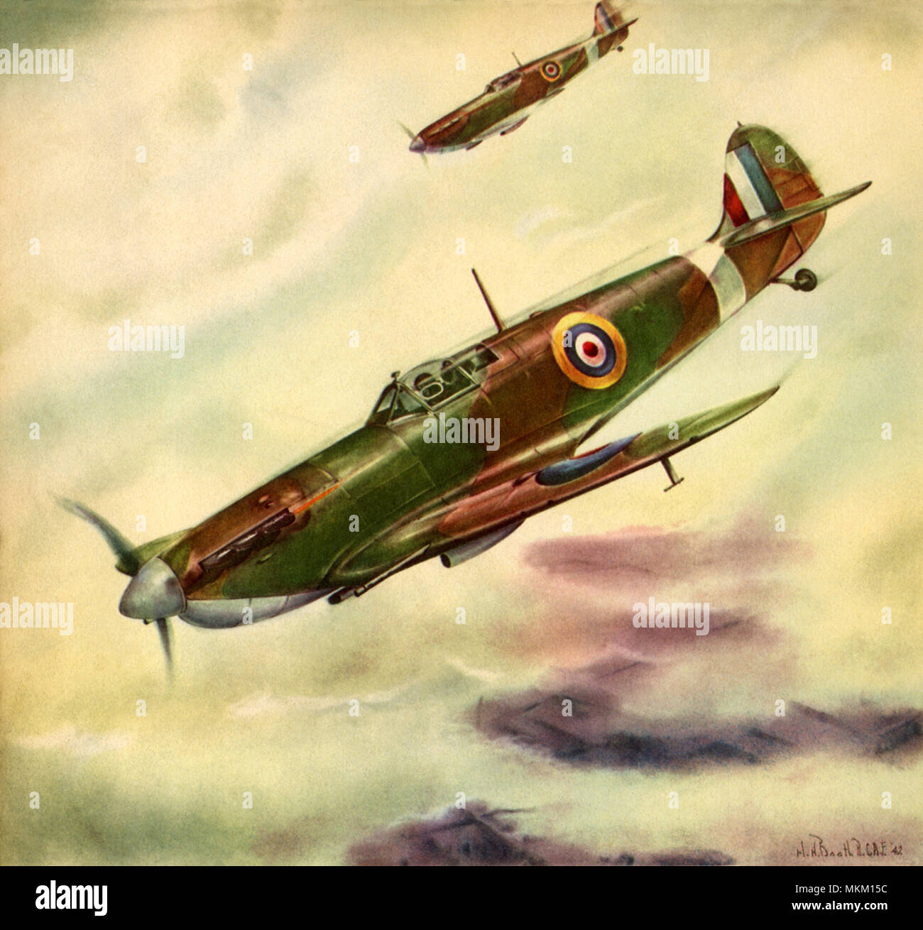 Spitfire Fighter Stockfoto