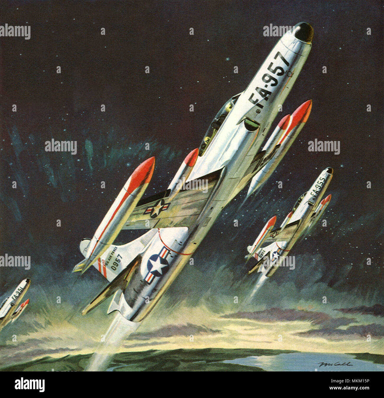 F-94C Interceptor Kämpfer Stockfoto