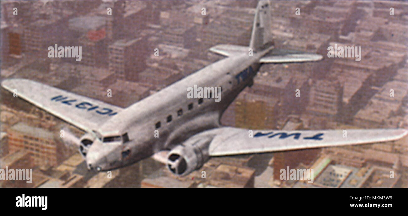 T.W.A. Douglas DC 2 Stockfoto