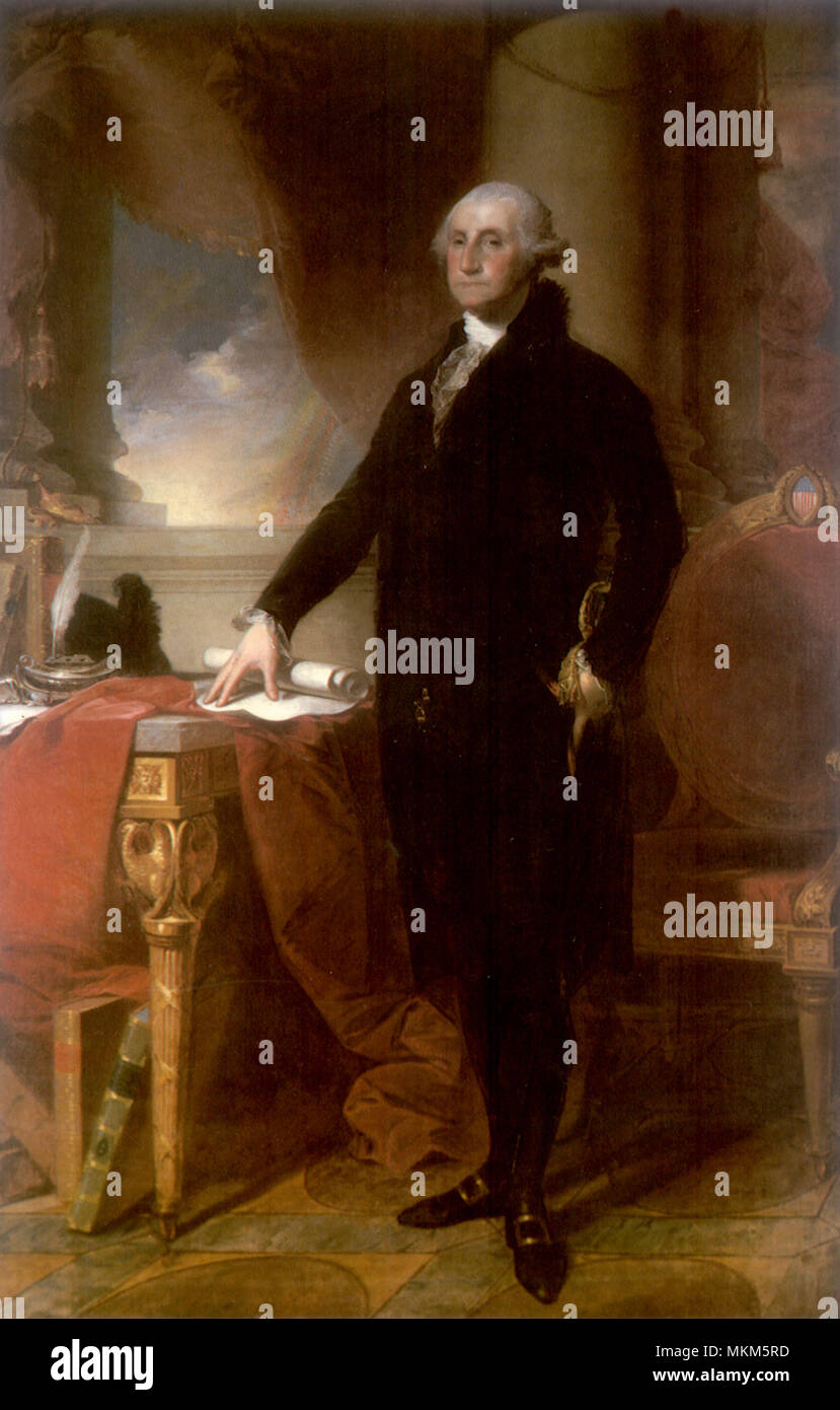 Präsident George Washington 1796. Stockfoto