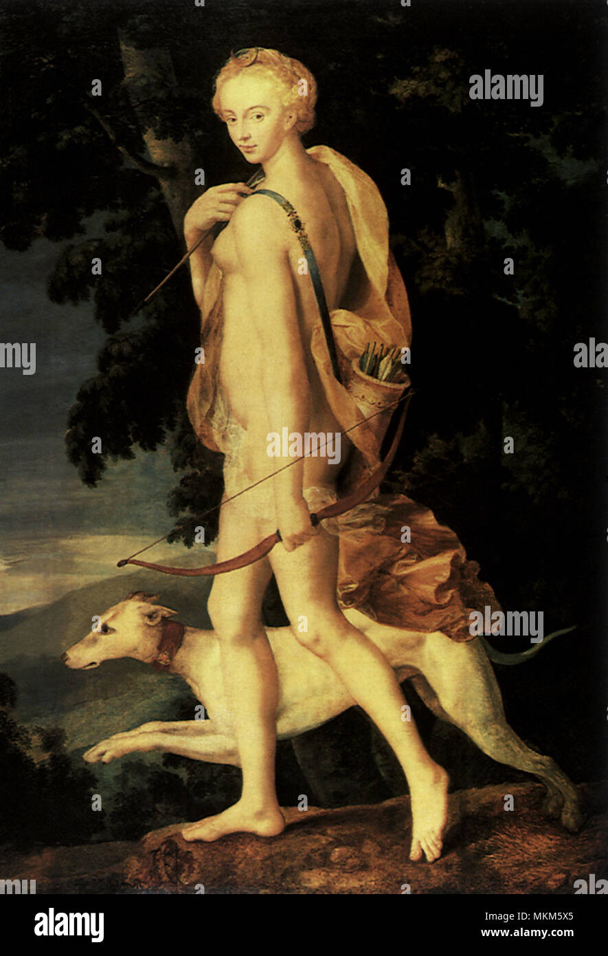 Die Jägerin Diana Stockfoto
